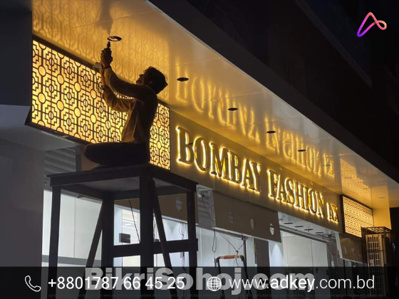 ACP Rectangular SS Acrylic Letter Boards in Dhaka